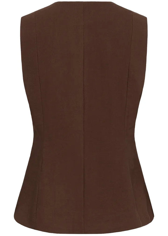 Soaked SLSemiki Waistcoat Brown Stone