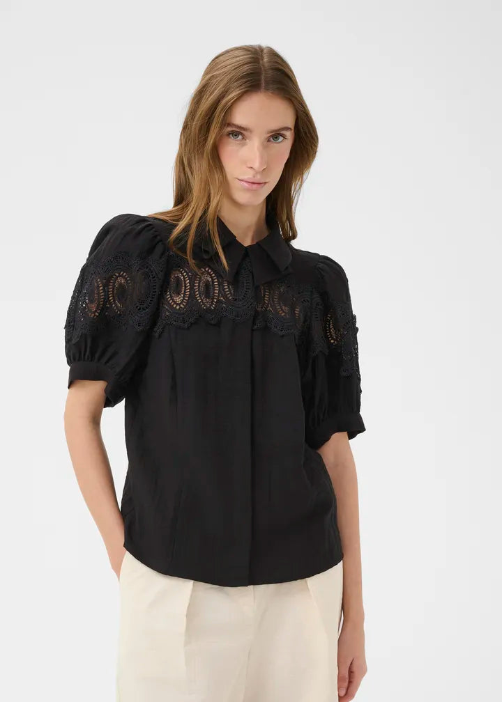 Karen by Simonsen KBUrith Frosty Blouse Meteorite (sort)
