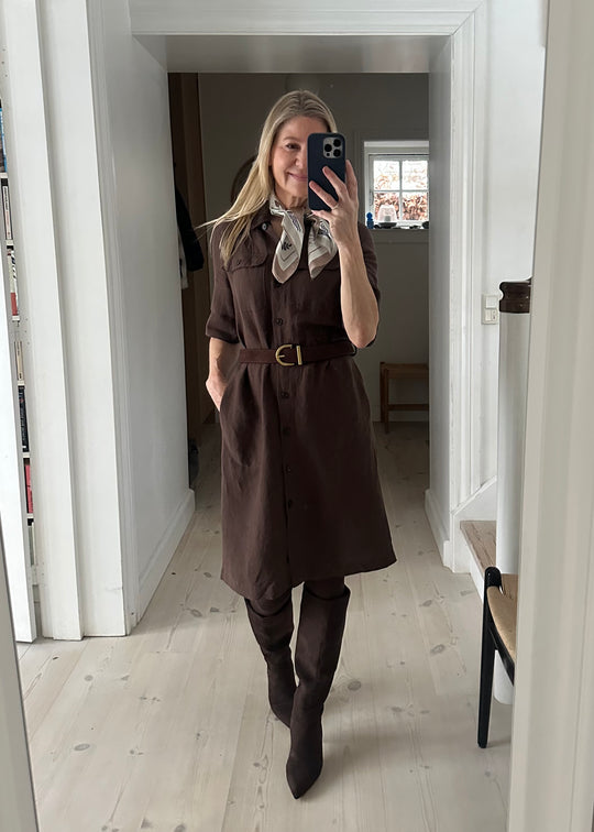 Part Two RailiPW Dress Bracken (brun)