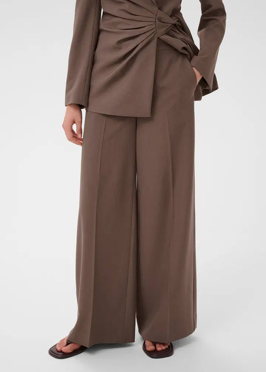 InWear Quitiw Wide Pant Coffee Quartz Melange