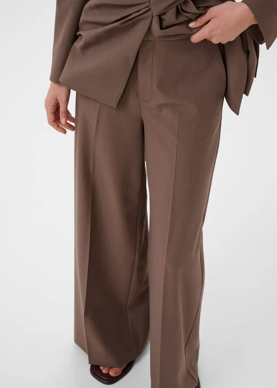 InWear Quitiw Wide Pant Coffee Quartz Melange