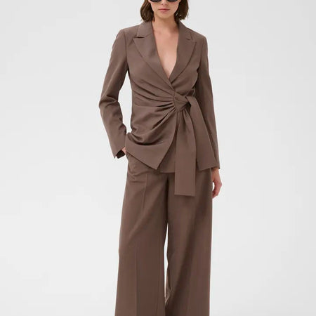 InWear Quitiw Wide Pant Coffee Quartz Melange