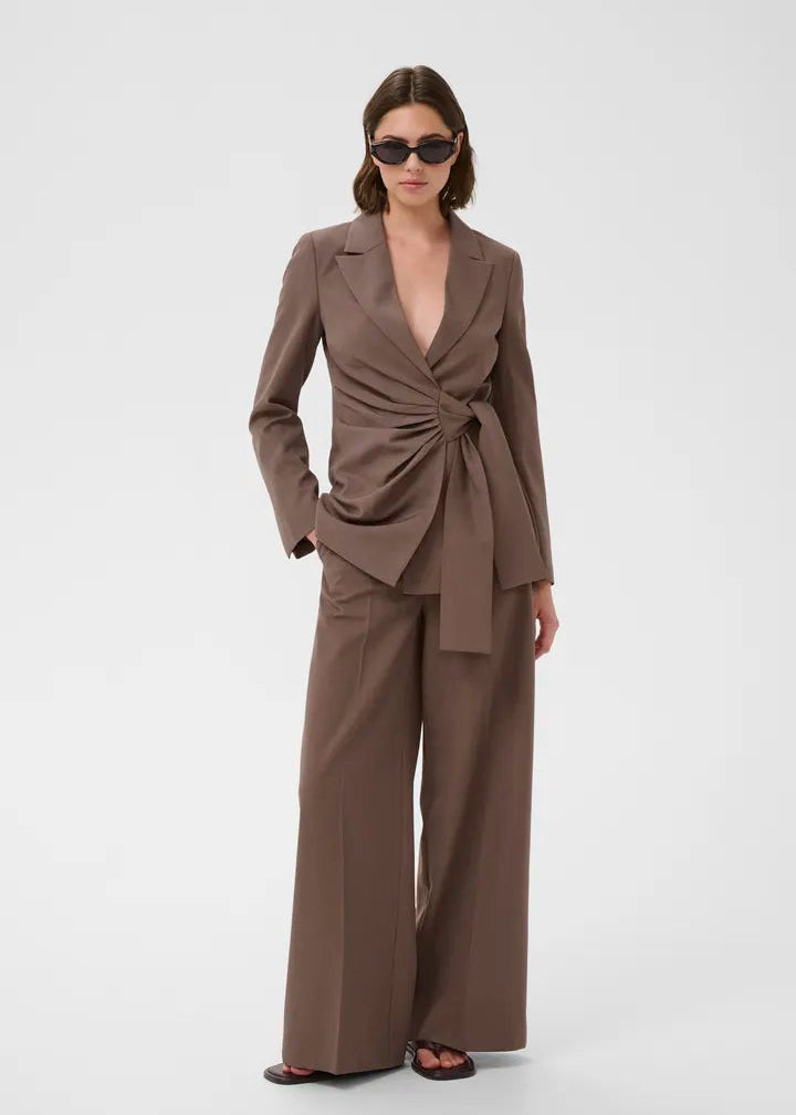 InWear Quitiw Wide Pant Coffee Quartz Melange