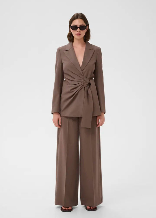 InWear Quitiw Wide Pant Coffee Quartz Melange