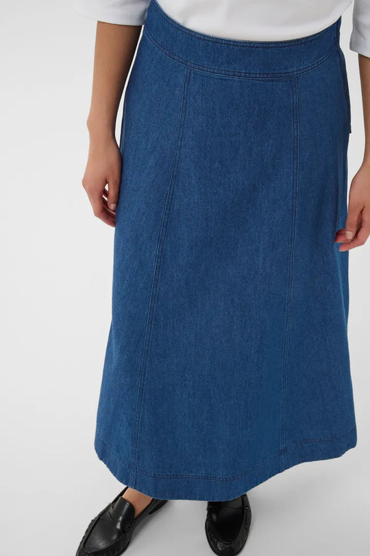 Part Two RachidaPW Skirt Medium Dark Blue Denim