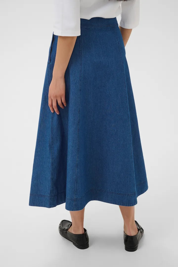 Part Two RachidaPW Skirt Medium Dark Blue Denim