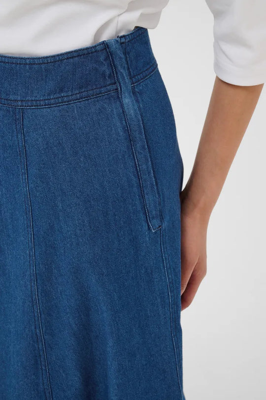 Part Two RachidaPW Skirt Medium Dark Blue Denim