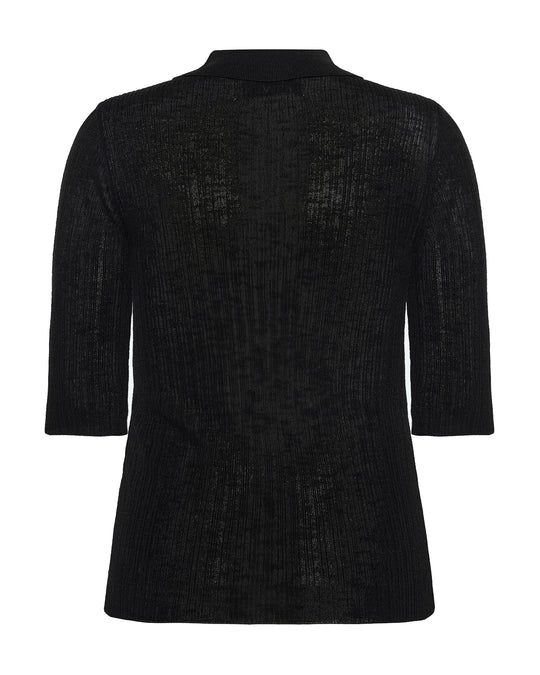 Minimum Zoe polo knit Black