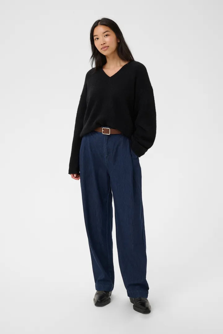 Part Two ColleenaPW Pants Dark Blue Denim