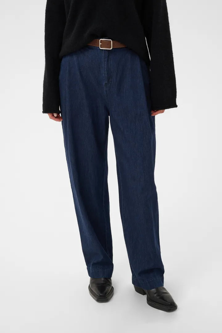 Part Two ColleenaPW Pants Dark Blue Denim