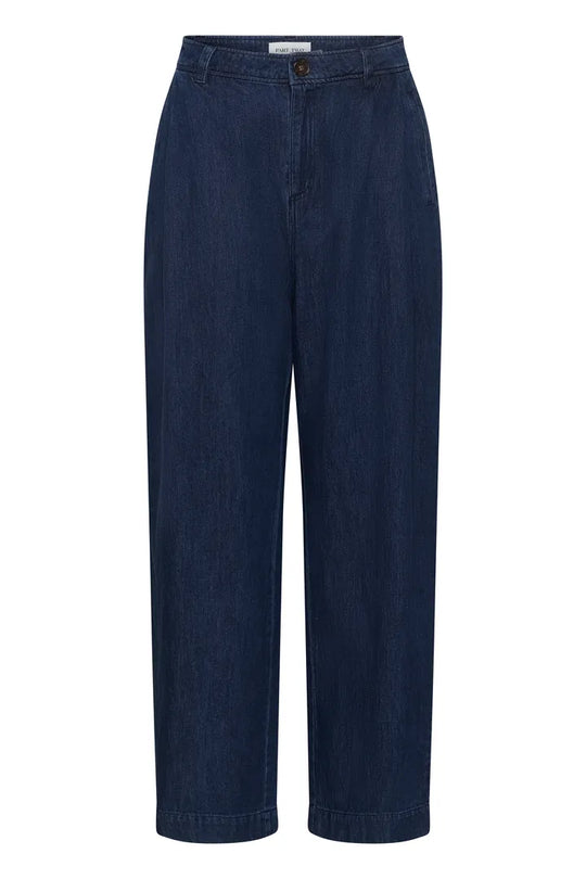 Part Two ColleenaPW Pants Dark Blue Denim