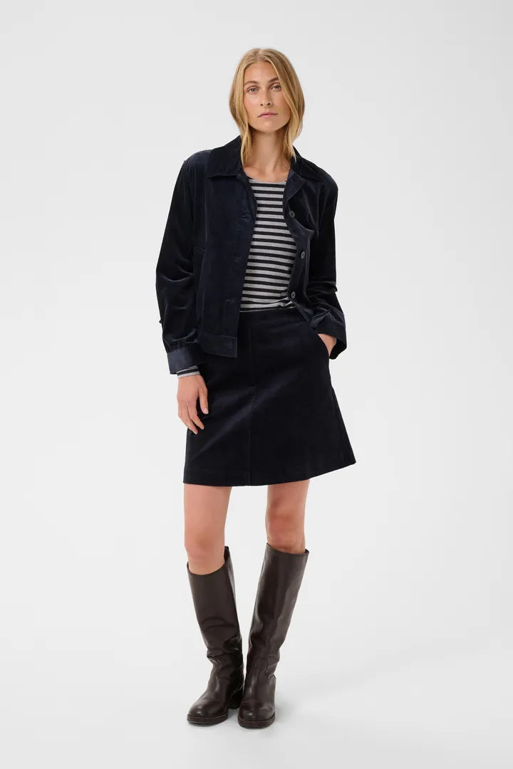 Part Two LingsPW Skirt Dark Navy