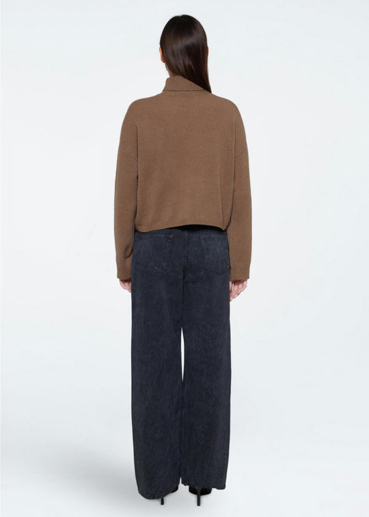 Minimum Kya merino knit Shitake (brun)