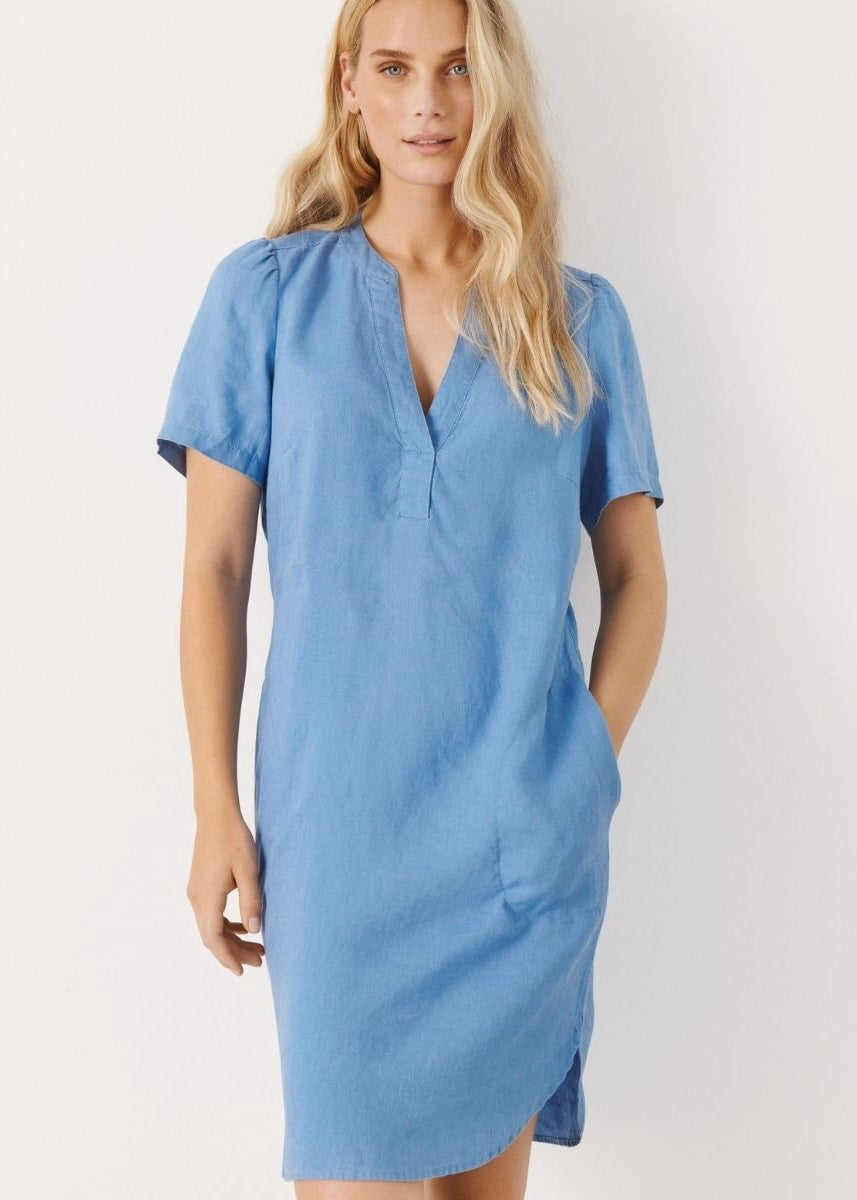 Part Two Aminase dress silver lake blue
