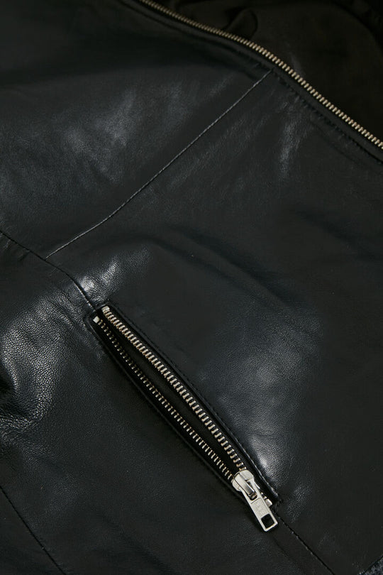 Part Two FrancesPW Leather outerwear Black