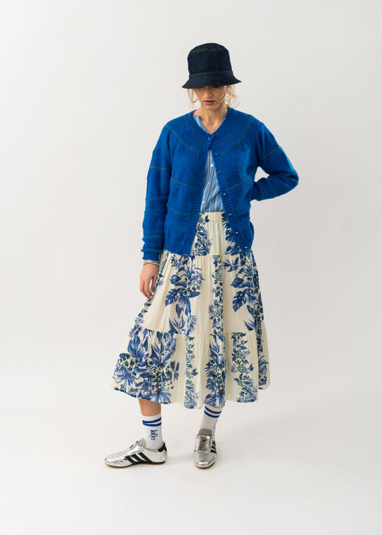 Lollys Laundry MorningLL Midi Skirt 20 Blue