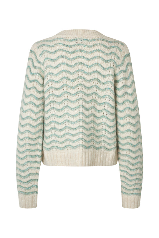 Lollys Laundry LanoLL Cardigan Knit LS 49 Dusty Green