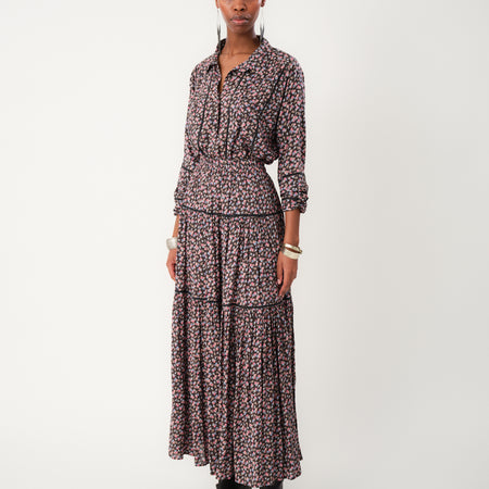 Lollys Laundry SunsetLL Maxi Skirt Washed Black