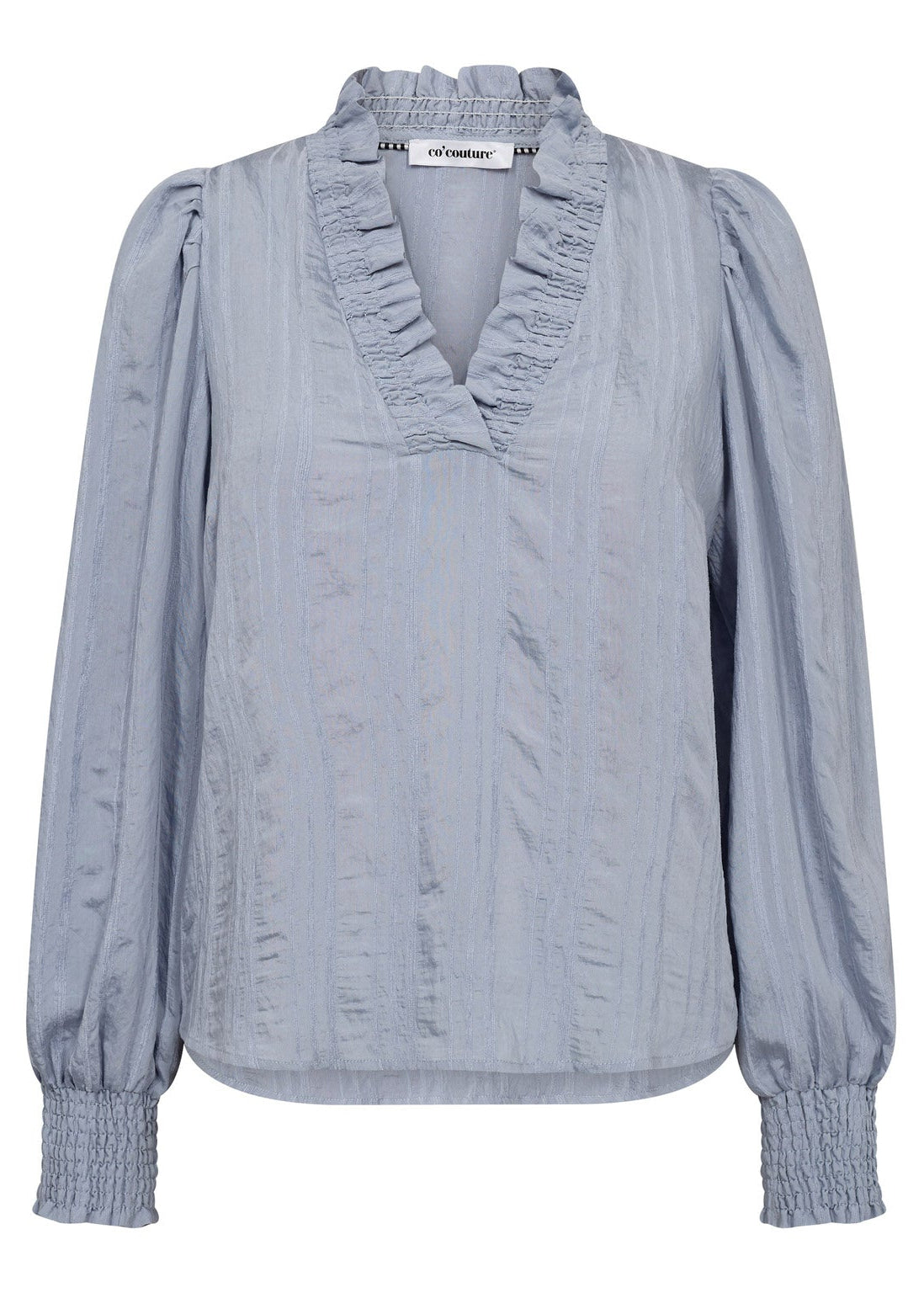 Co’Couture Kesicc V-Blouse Pale Blue