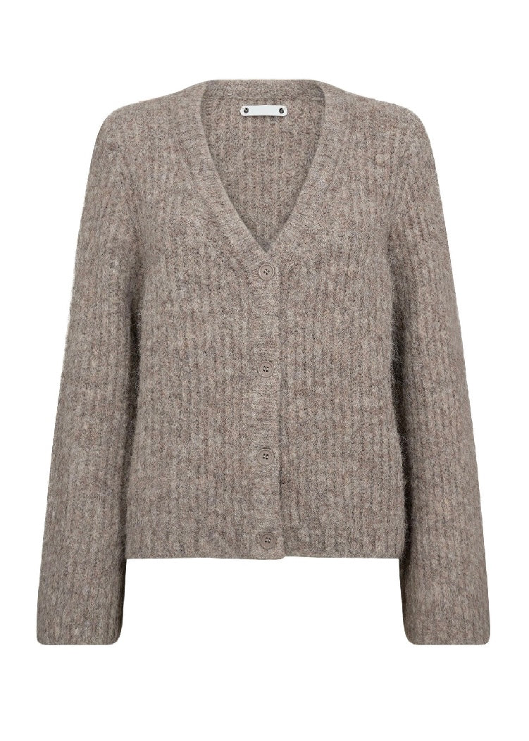 Co'couture CharlieCC V-Cardigan Walnut