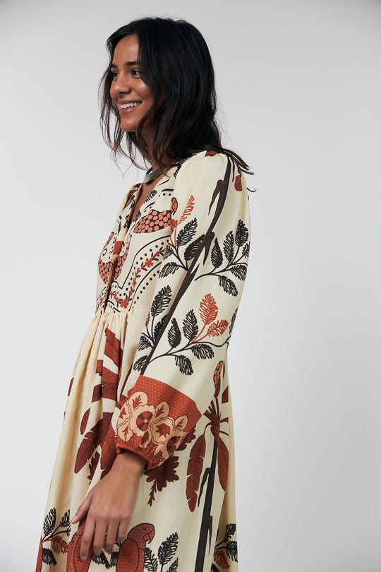 Lollys Laundry SaraiLL Dress 3/4 creme