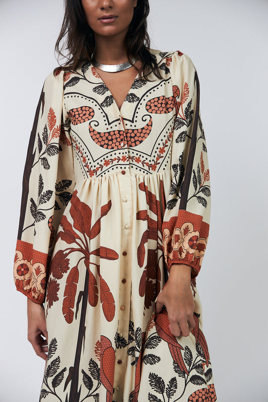 Lollys Laundry SaraiLL Dress 3/4 creme