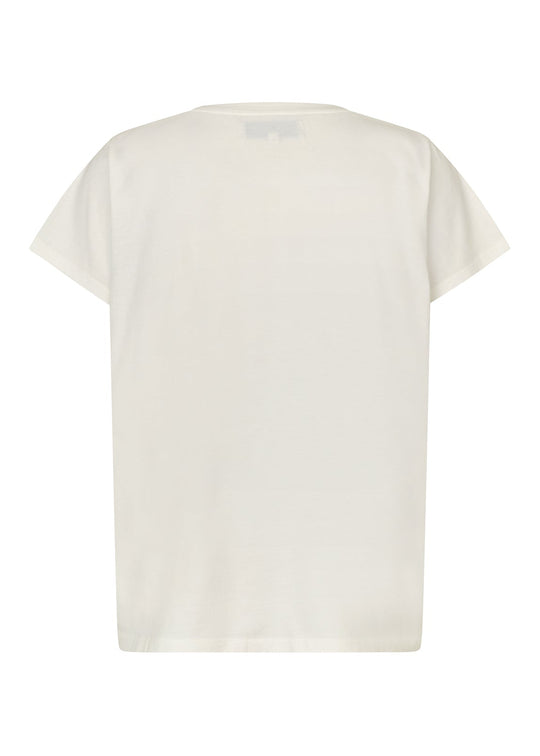 Lollys Laundry RomaLL Peacock Tee SS 01 White