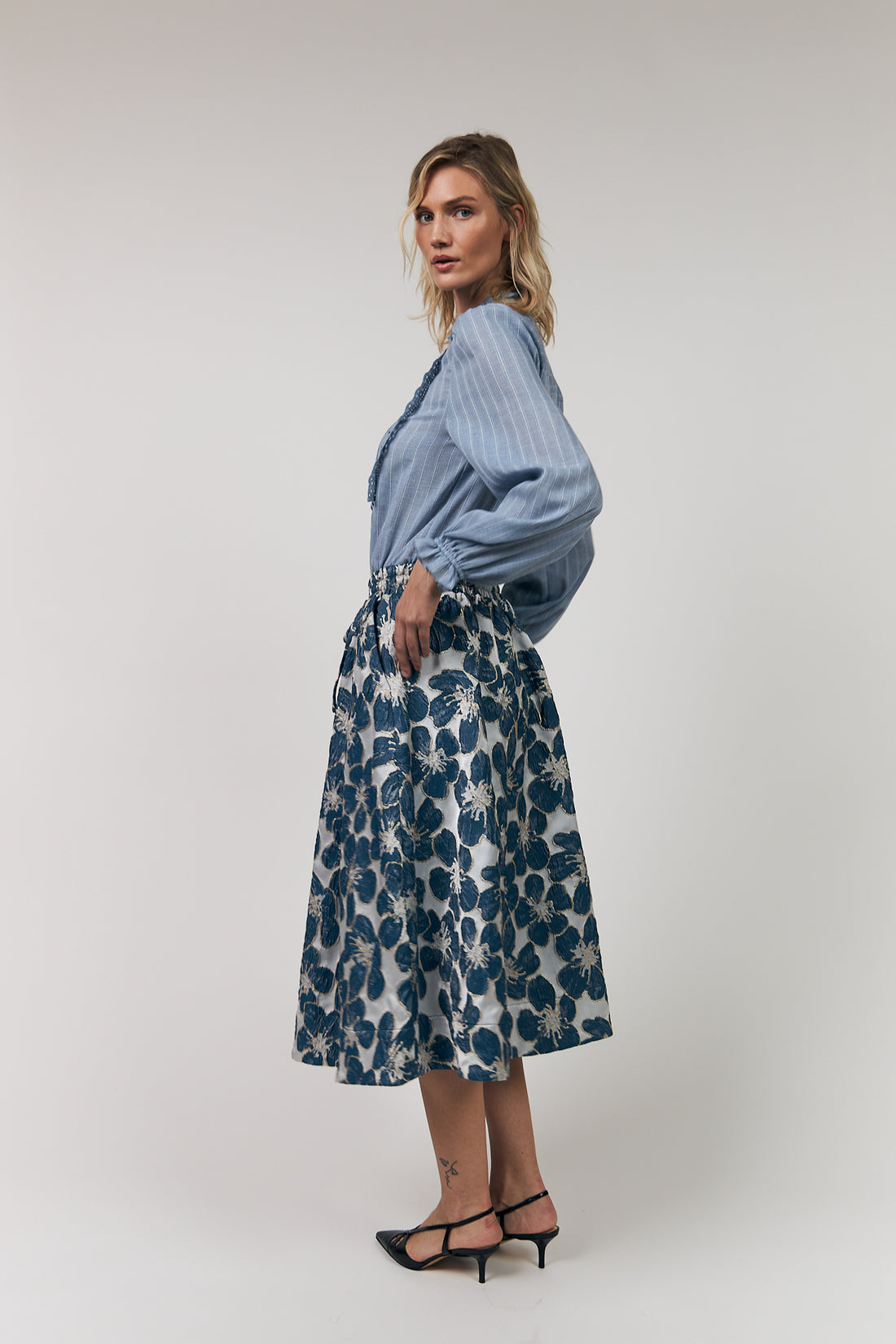 Lollys Laundry BristolLL Midi Skirt 20 blue