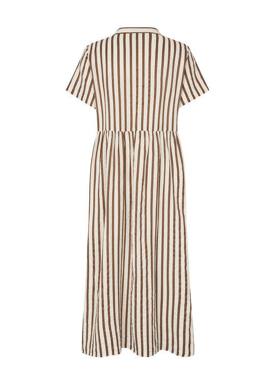 Lollys Laundry AliyaLl Maxi Dress SS 87 Dark Mokka stripe