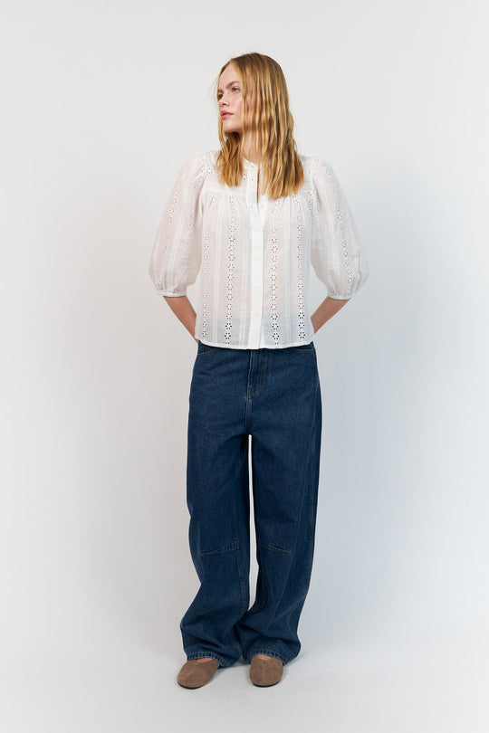 Lollys Laundry JuneLL Shirt 3/4 White