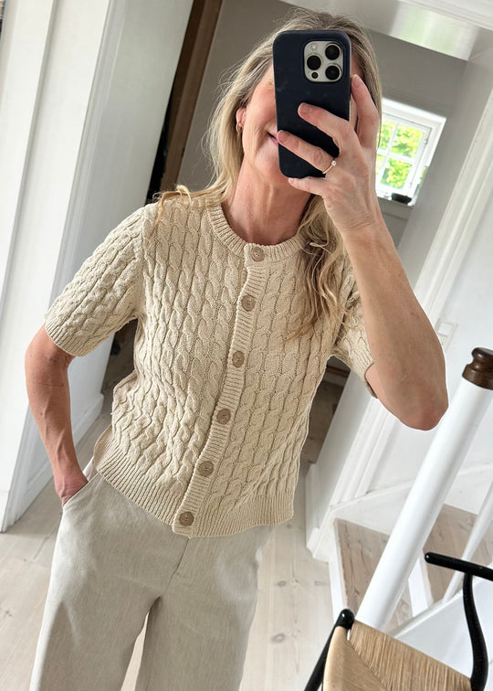 My Essential Wardrobe DivaMW Knit Cardigan Nature