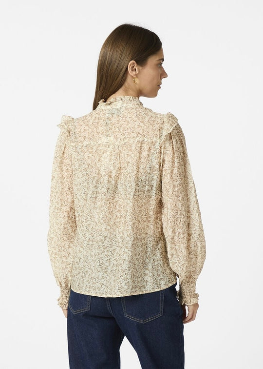Neo Noir Selfina Graphic Flower Blouse