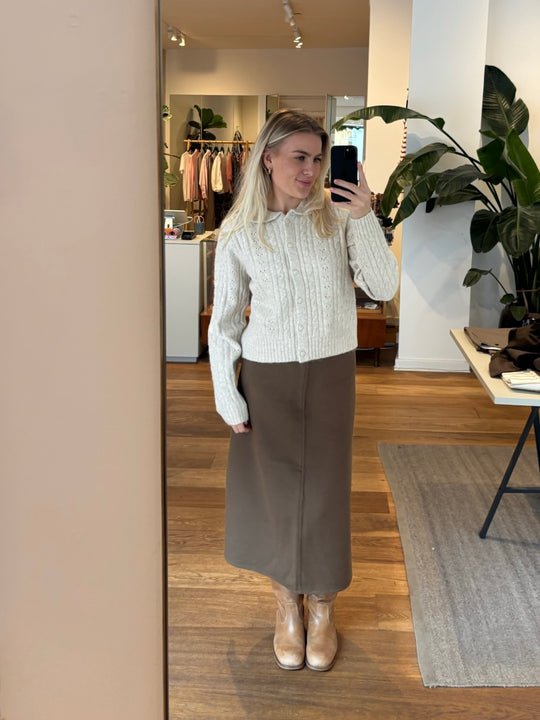 Neo Noir Emelie Cardigan Ivory