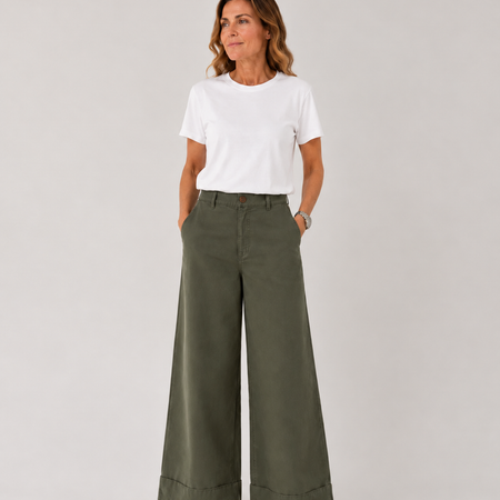 La Rouge Line Pants Hunter Green
