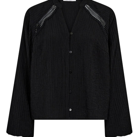 Co'Couture ShinaCC Lace v-shirt black