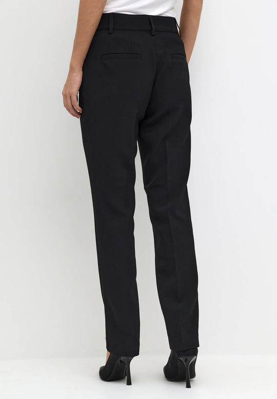 My Essential Wardrobe The Tailored Straight Pant black