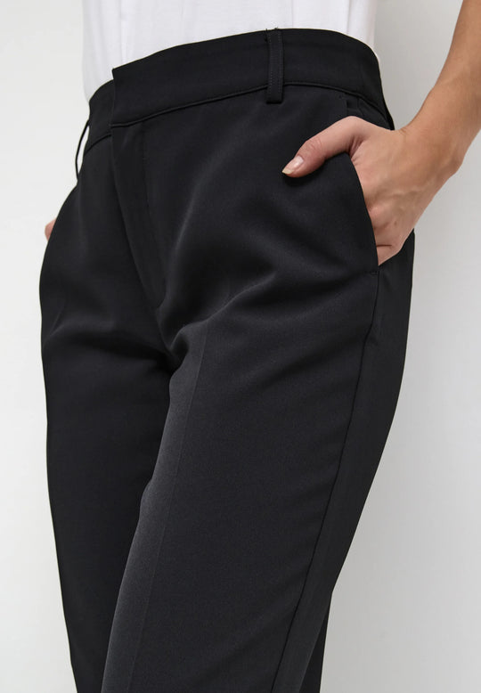 My Essential Wardrobe The Tailored Straight Pant black
