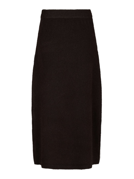 Neo Noir Hynne Knit Skirt Dark Brown