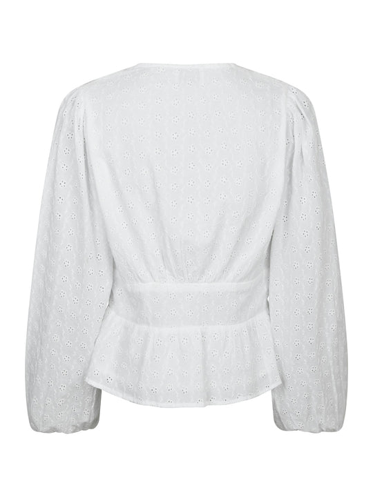Neo Noir Neroni Embroidery Blouse White