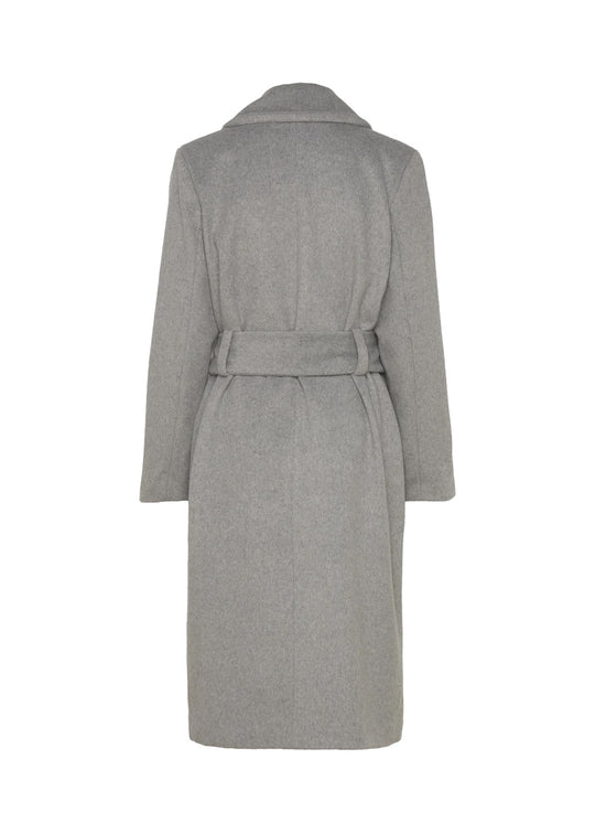 2NDDAY Liviana Classic Wool Coat light grey melange