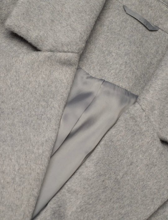 2NDDAY Liviana Classic Wool Coat light grey melange