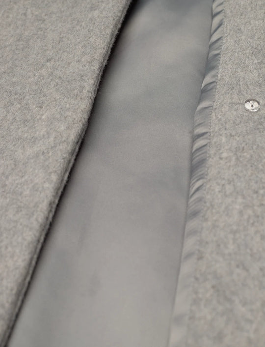 2NDDAY Liviana Classic Wool Coat light grey melange