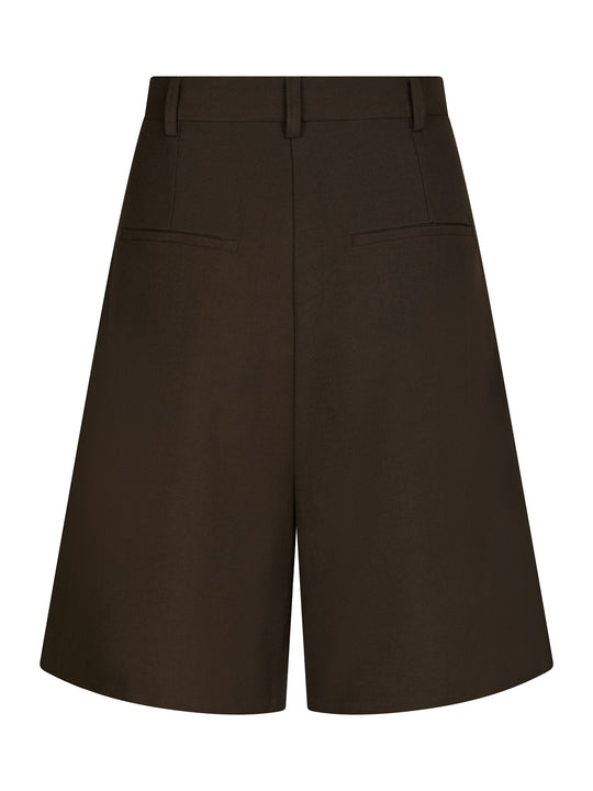 Neo Noir Nika Structure Shorts Dark Brown