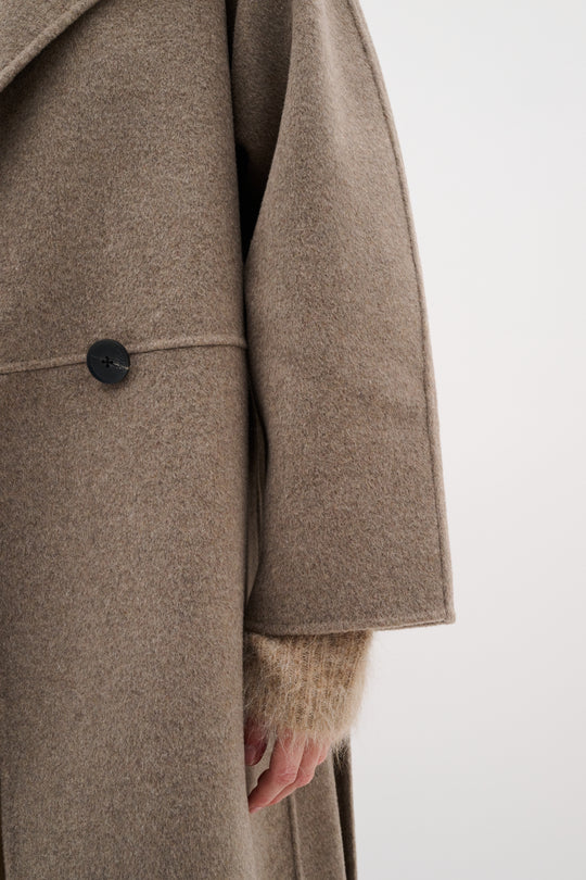 Inwear YillaIW Long Coat Sandy Grey Melange
