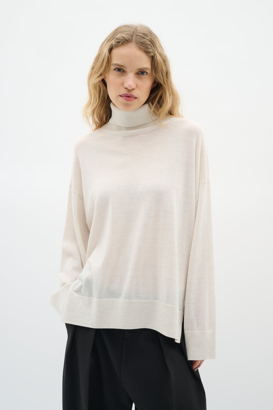 Inwear GitoIW Turtleneck Whisper White Melange