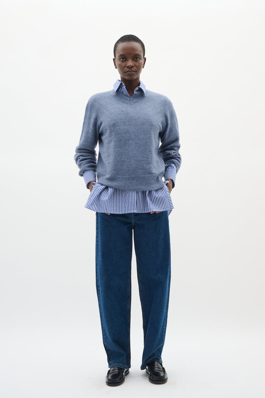 Inwear GuniIW v-neck pullover wild wind blue