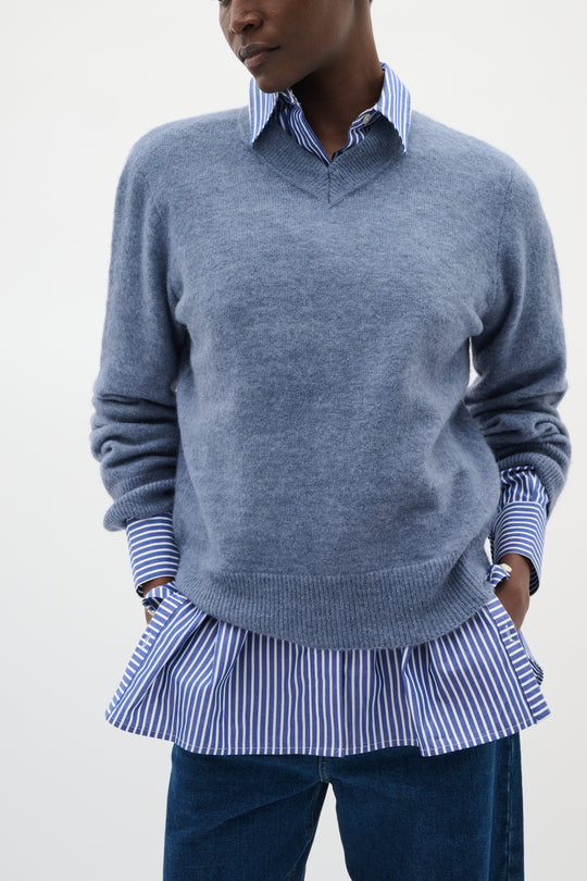 Inwear GuniIW v-neck pullover wild wind blue