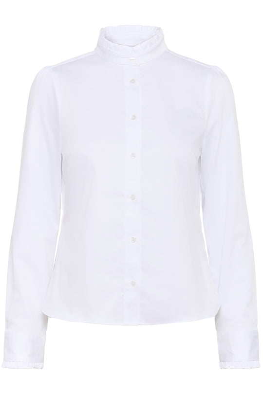 InWear Cally Frill shirt white
