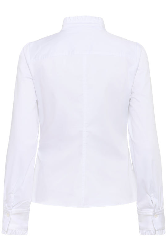 InWear Cally Frill shirt white