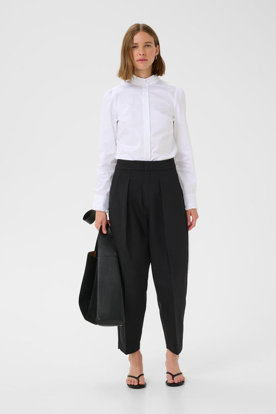InWear Cally Frill shirt white